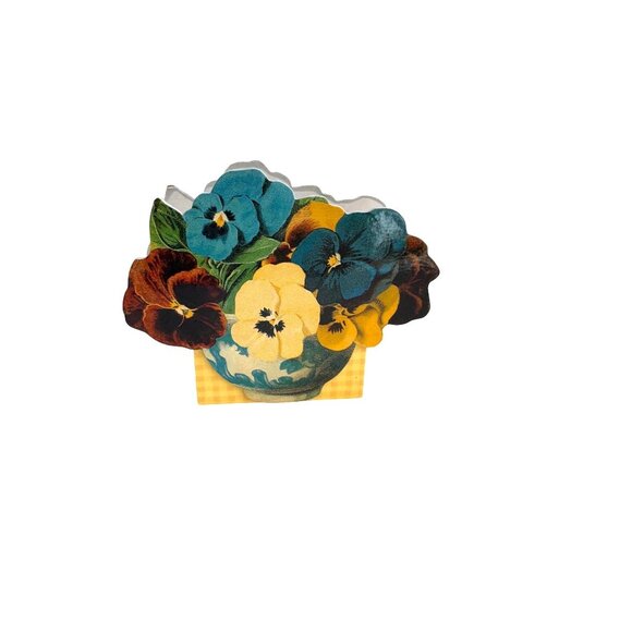 Hallmark Floral Pansy Design Notepad Holder & Paper Notepad Set - Picture 8 of 8